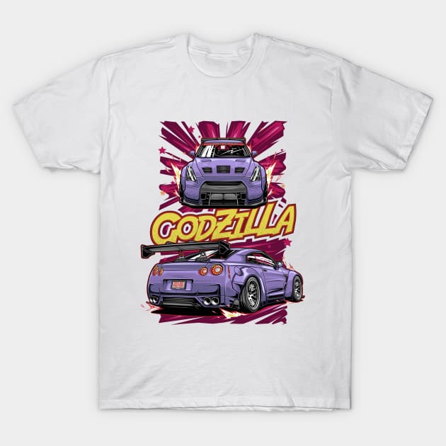 Nissan GTR GodZilla T-Shirt by racingfactory